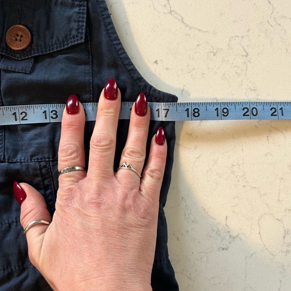 Abercrombie & Fitch Navy Blue Utility Cargo Vest Outerwear Jacket 100% Cotton - Picture 11 of 14